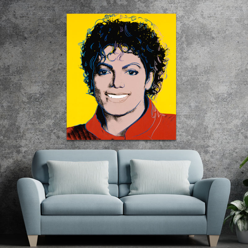 Πίνακας σε καμβά Michael Jackson by Andy Warhol